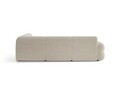 Coltar simetric 7 locuri, Neo, Micadoni Home, 295x295x83 cm, tesatura Chenille Silencio, bej deschis