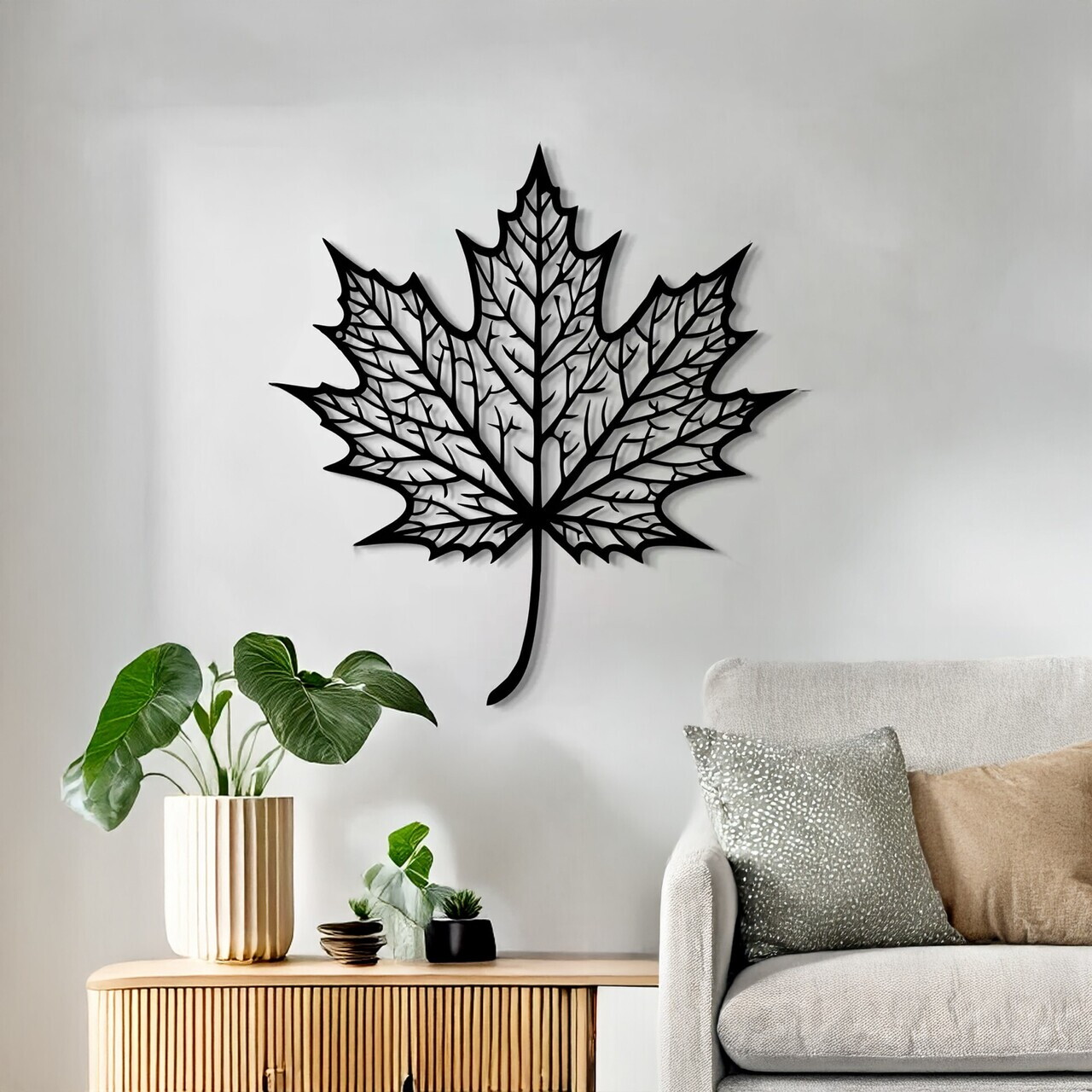 Decoratiune de perete, DCV-1007-MT, Dimensiune: 40 x 40 cm, Negru — imaginea 3