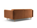 Canapea 2 locuri, Noomi-88, Micadoni Home, 162x94x75 cm, catifea, miere