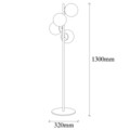 Lampadar, Faze - NT - 115, Sheen, 32 x 32 x 130 cm, 4 x E27, 40W, auriu