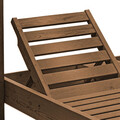 Sezlong tip pat dublu / pat de zi Dual, Pakoworld, 173x205x196 cm, lemn de fag, natural