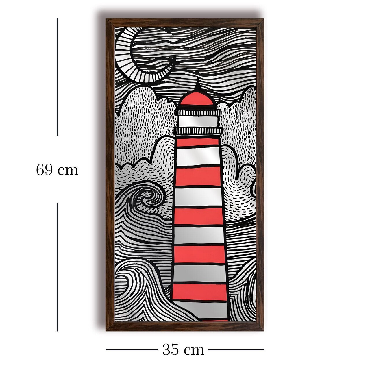 Tablou decorativ, Ahsalct-018, Cadru: 100% PVC (Grosime: 2 cm), Multicolor — imaginea 4