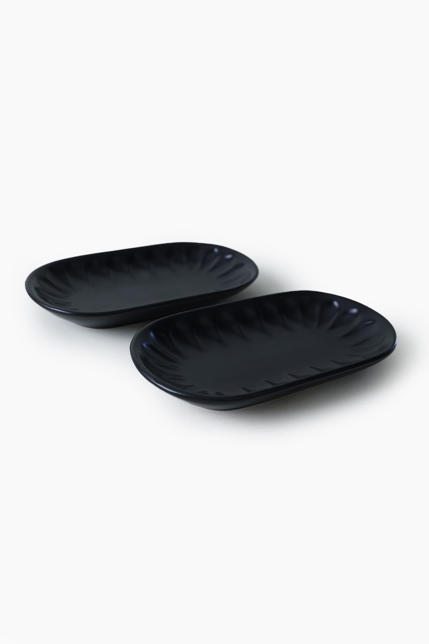 Set platou (2 bucăți), L'essentiel Maison, 275KRM2308, Antibacterian, Negru mat - view 3