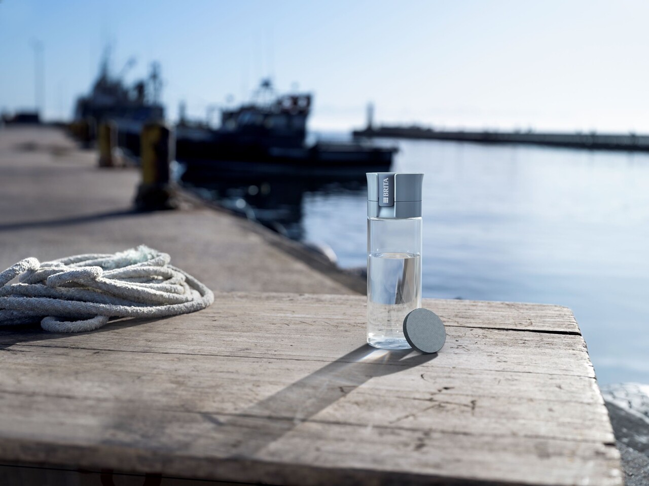 Sticla filtranta BRITA Vital 600 ml (Lightblue) + 2 filtre MicroDisc - imagine 6