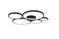 Plafoniera Rondo, TRIO, 59x53x5.5 cm, 49W, 1x SMD, metal, negru mat