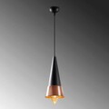 Lustra, Tatum, 584TTM1128, Metal, Negru/Cupru