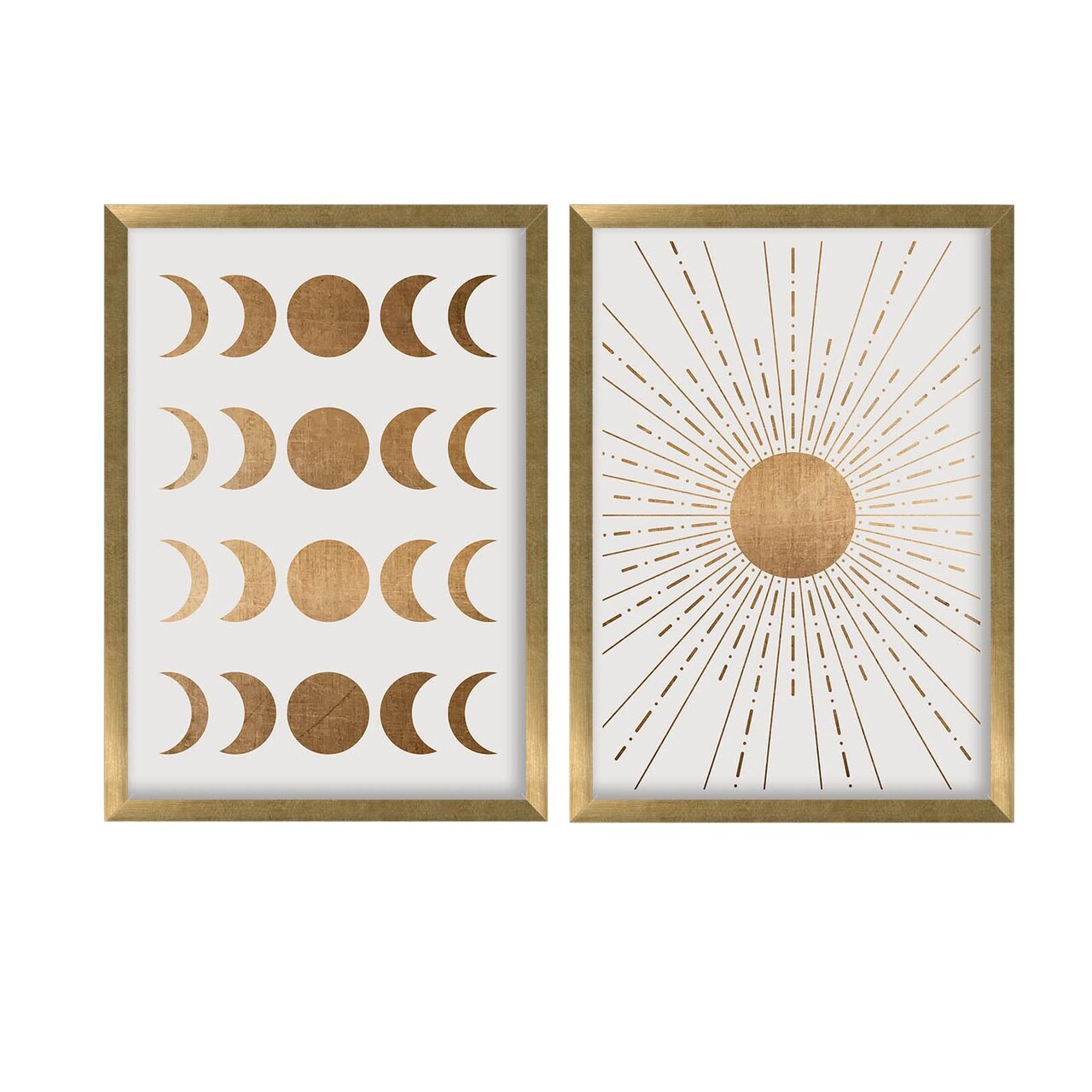 Set 2 tablouri decorative, 2P3853NISCT-013, Lemn, Maro / Nurcă / Alb - view 4