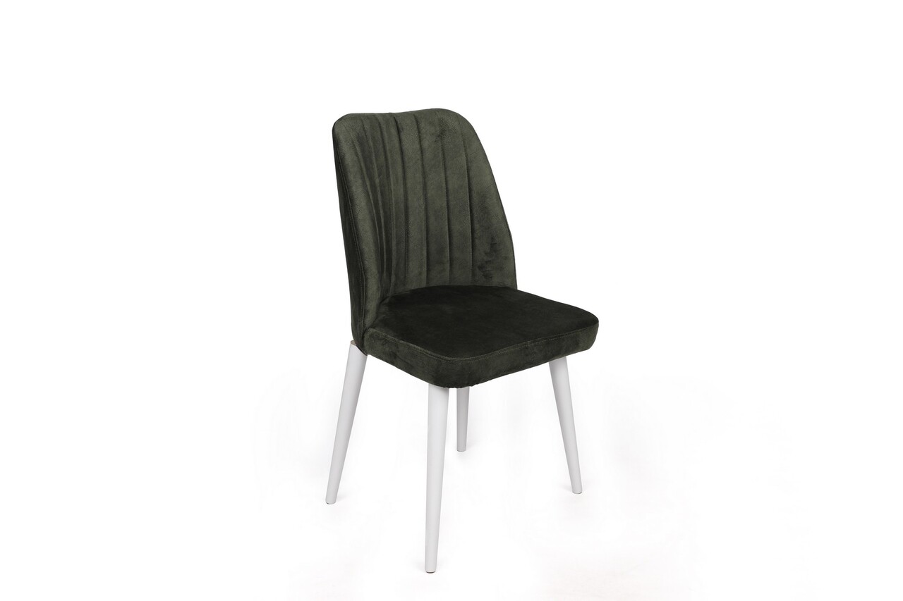 Set de scaune, Nmobb, Alfa-492 V4, Metal , Kaki/Alb - 1 | YEO