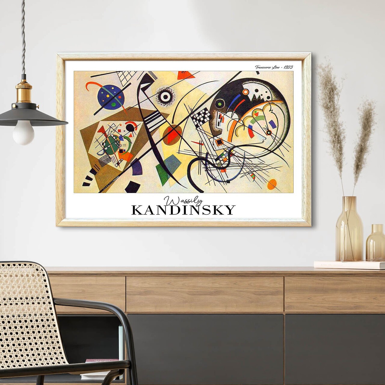 Tablou decorativ 4262AHSKANDINSKY-026 Fundal: 100% MDF (Grosime: 27 mm) Multicolor