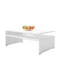 Masuta de cafea, Adore, Shp-645-Dd-1, 110x42x65 cm, PAL, Diamant Alb