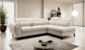 Coltar extensibil dreapta 4 locuri ELTAP, RT-22IN, Noble, 255x201x100 cm, lemn/poliester, bej deschis