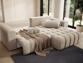 Coltar extensibil dreapta 4 locuri ELTAP, Bon-24, Bonett, 250x175x92 cm, lemn/poliester, bej inchis