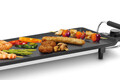 Gratar electric Teppanyaki, Fritel, TY 1485, 1800W, 40x22, aluminiu, negru/argintiu