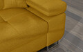 Coltar extensibil stanga 4 locuri ELTAP, Armd-74, Armando, 289x203x85 cm, lemn/poliester, galben