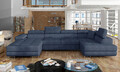 Coltar extensibil dreapta 6 locuri ELTAP, Rod-31, Rodrigo, 345x202x90 cm, lemn/poliester, albastru