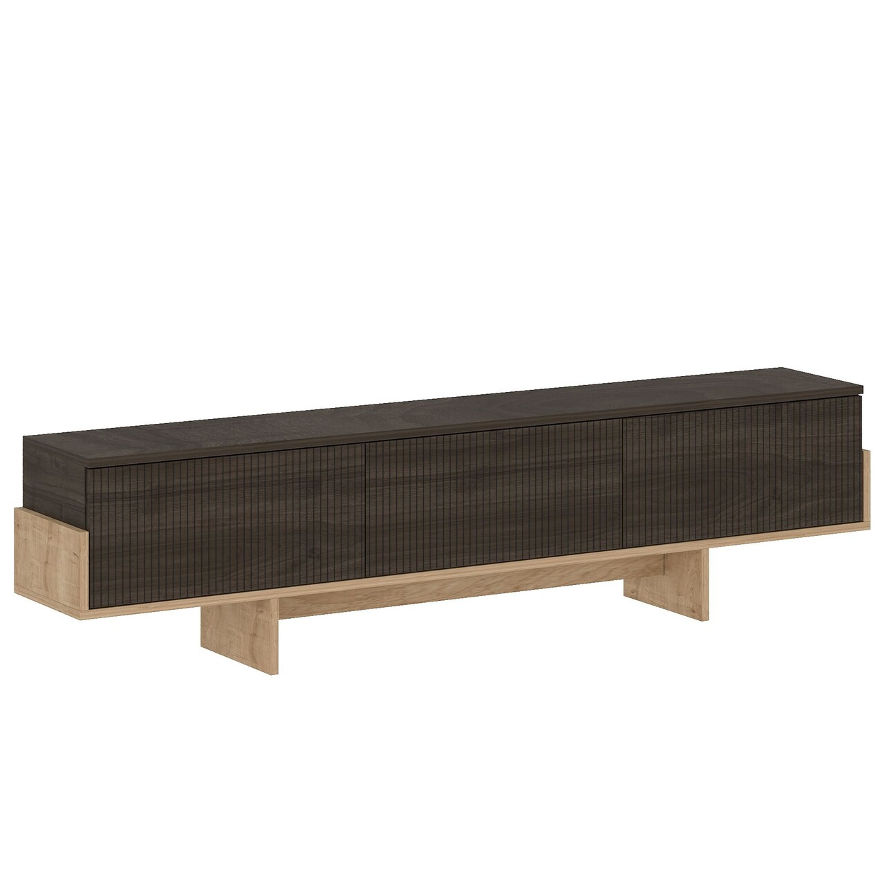 Comoda TV, Hanah Home, Hege, 180x44.6x30 cm, PAL, Nuc / Stejar Safir - view 5