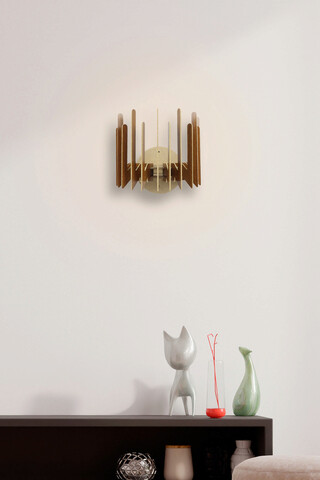 Aplica de perete, FullHouse, 390FLH2109, MDF  , Maro
