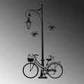Cuier de perete, Hayat WSH-022, Metal, Dimensiune: 117 x 4 x 211 cm, Negru
