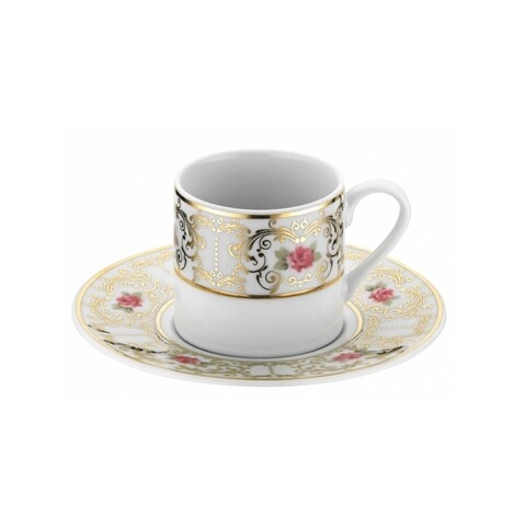 Set de cafea kutahya porselen, ru12kt4307734, 12 piese, portelan