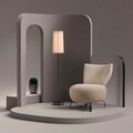 Set scaune cu aripă, Unique Design, 867UNQ1067, Lemn de carpen, Crem