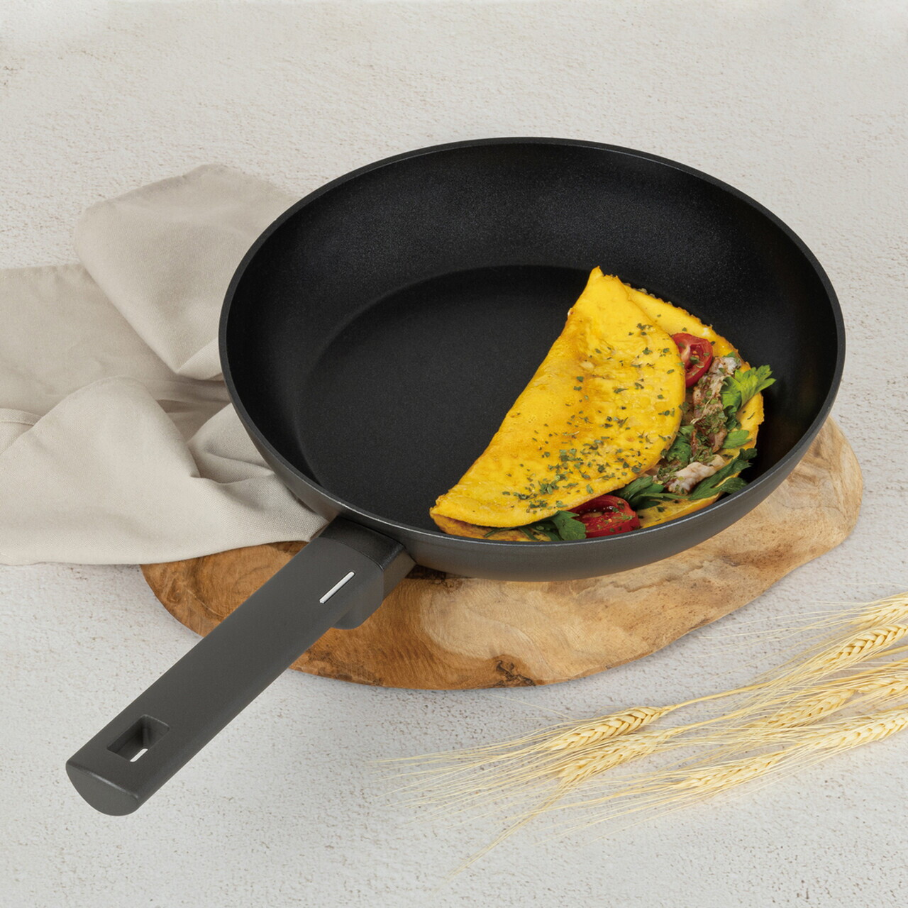 Tigaie Berlinger Haus, Anthracite, 28 cm, 2.4 L, aluminiu forjat, antracit mat - imagine 6