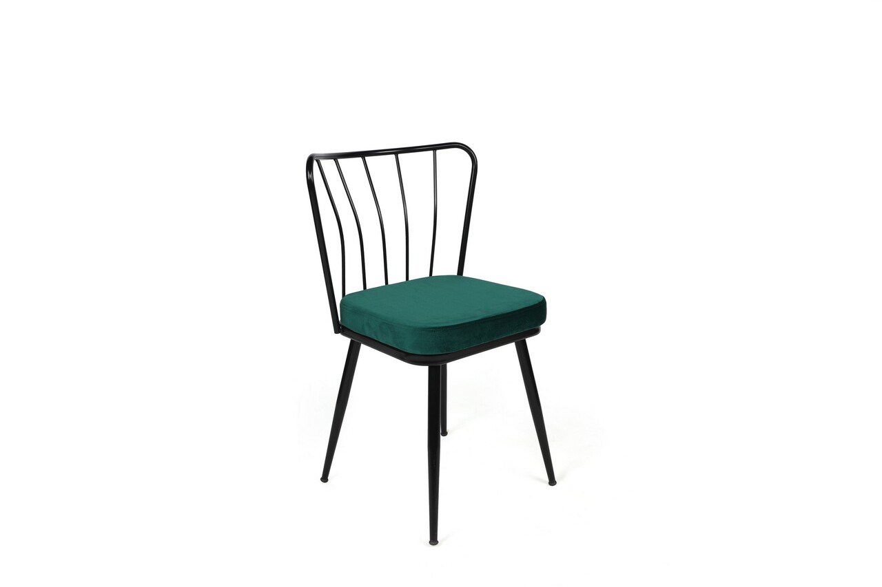 Set de scaune, Nmobb, Yıldız-951 V4, Metal, Verde/Negru - 1 | YEO