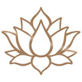 Decoratiune de perete, Lotus Flower 1, Metal, Dimensiune: 50 x 43 cm, Cupru