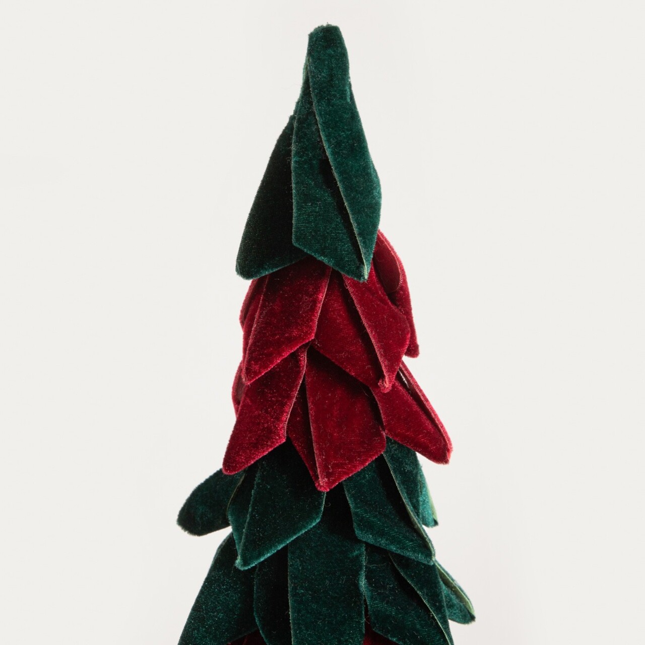 Brad artificial Burgundy Charm, Homla, 46 cm, poliester, verde/visiniu - 2 | YEO