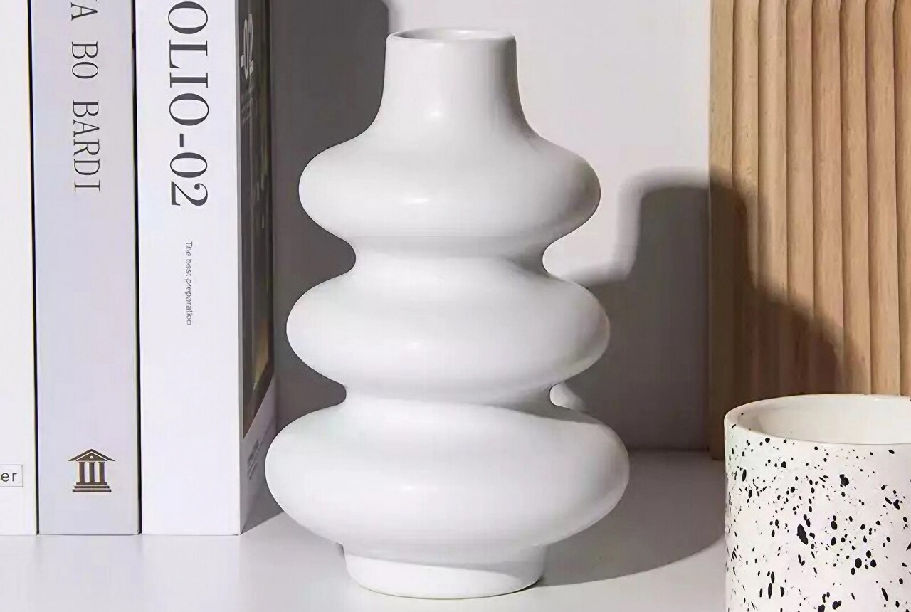 Vaza, CY0080, Ceramica, Alb