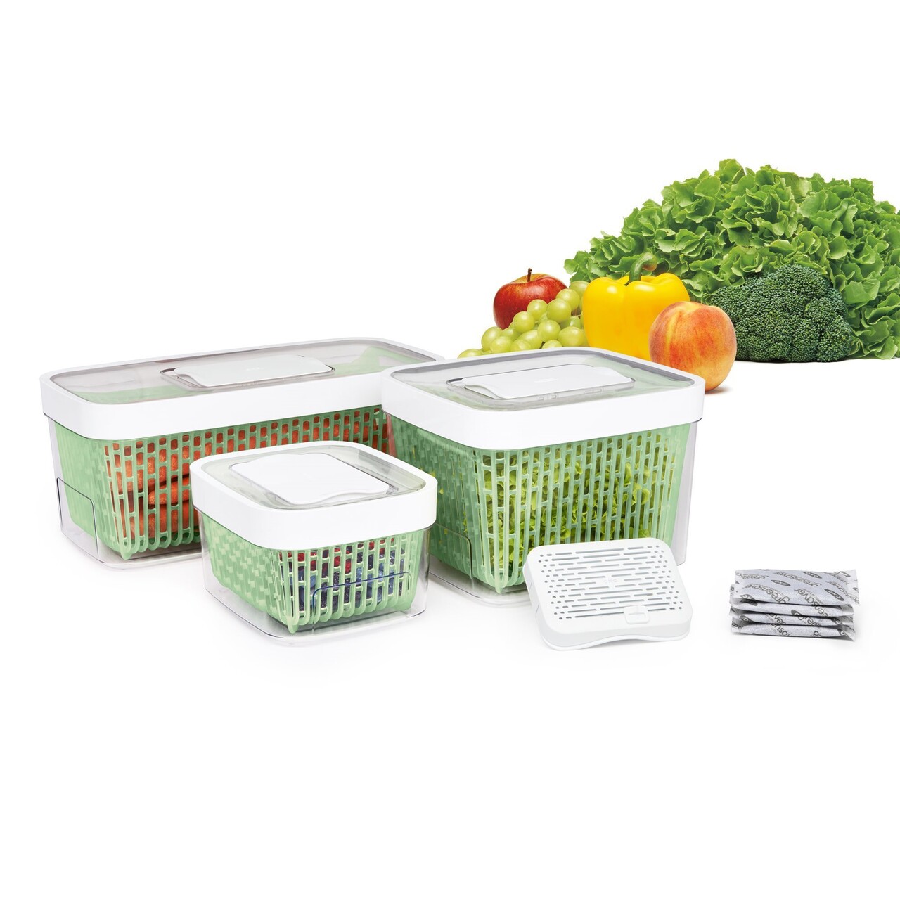 Recipient pentru pastrarea alimentelor, 17,8 x 15,2 x 10 cm, 1,5L, "GreenSaver" - OXO - imagine 9