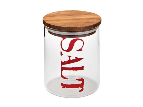 Recipient cu capac pentru sare, Salt Jar, Brandani, Ø10×12.5 cm, sticla Brandani imagine 2022 by aka-home.ro