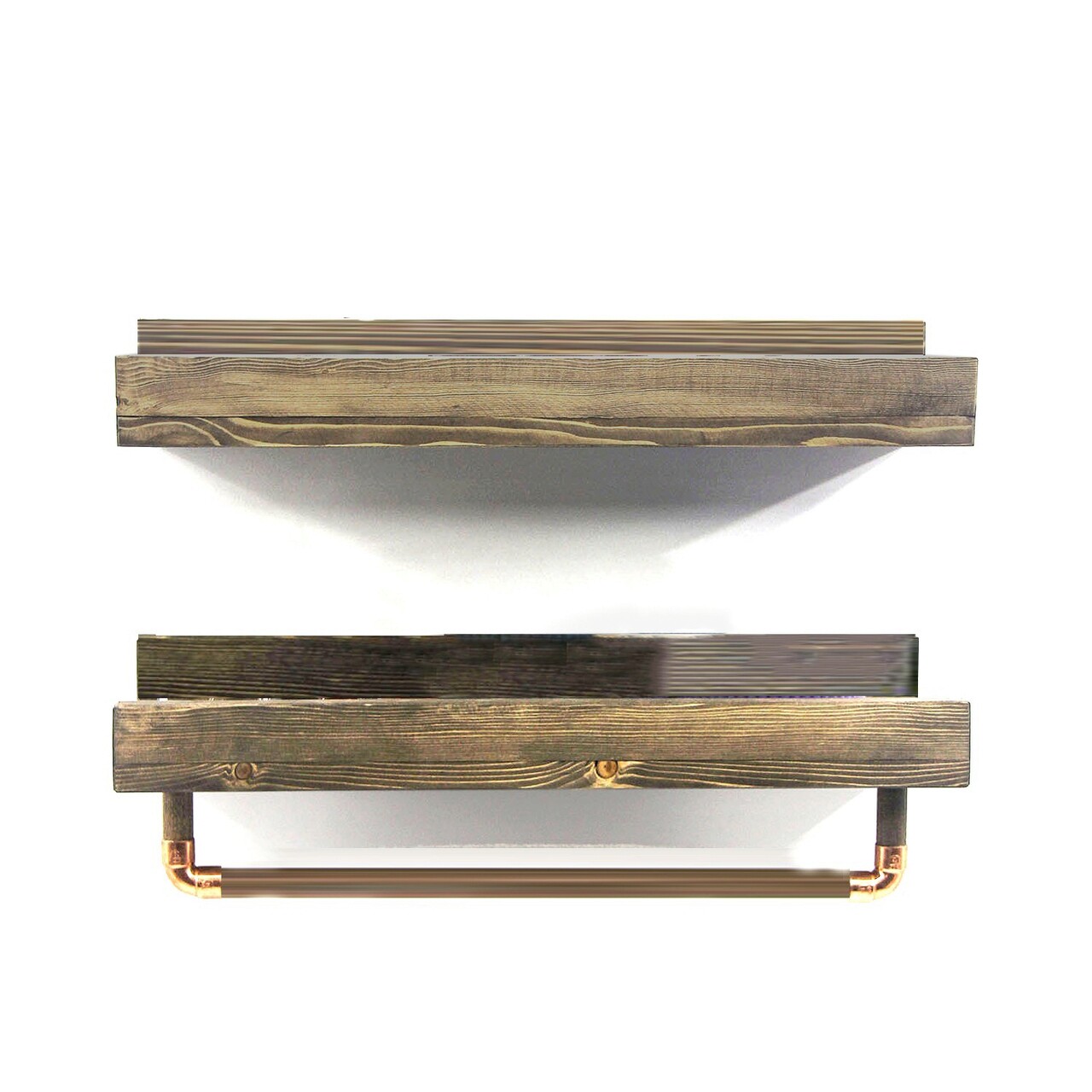 Raft de perete, Evila Originals, AA117, 50x15x15 cm, Maro