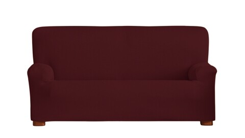 Husa canapea elastica bi-stretch, ulises, 3 locuri, rosu granat c/8