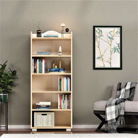 Corp biblioteca, Olivia, Wise, 60x160x30 cm, PAL, Maro mezoni.ro