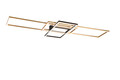 Plafoniera Irvine, TRIO, 105x42x6.5 cm, 60W, 1x SMD, metal, bronz mat/negru