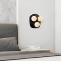 Aplica de perete, Fulgor, 942FLG1386, Metal, Negru / Crem
