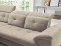 Coltar extensibil stanga 5 locuri ELTAP, LT-20RAQ, Inferne, 297x210x107 cm, lemn/poliester, bej deschis