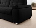 Coltar extensibil stanga 3 locuri ELTAP, LT-10FL, Sado, 272x192x95 cm, lemn/poliester, negru