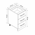 Dulap pentru bucatarie, Hanah Home, Minar, 45x87x58 cm, Alb