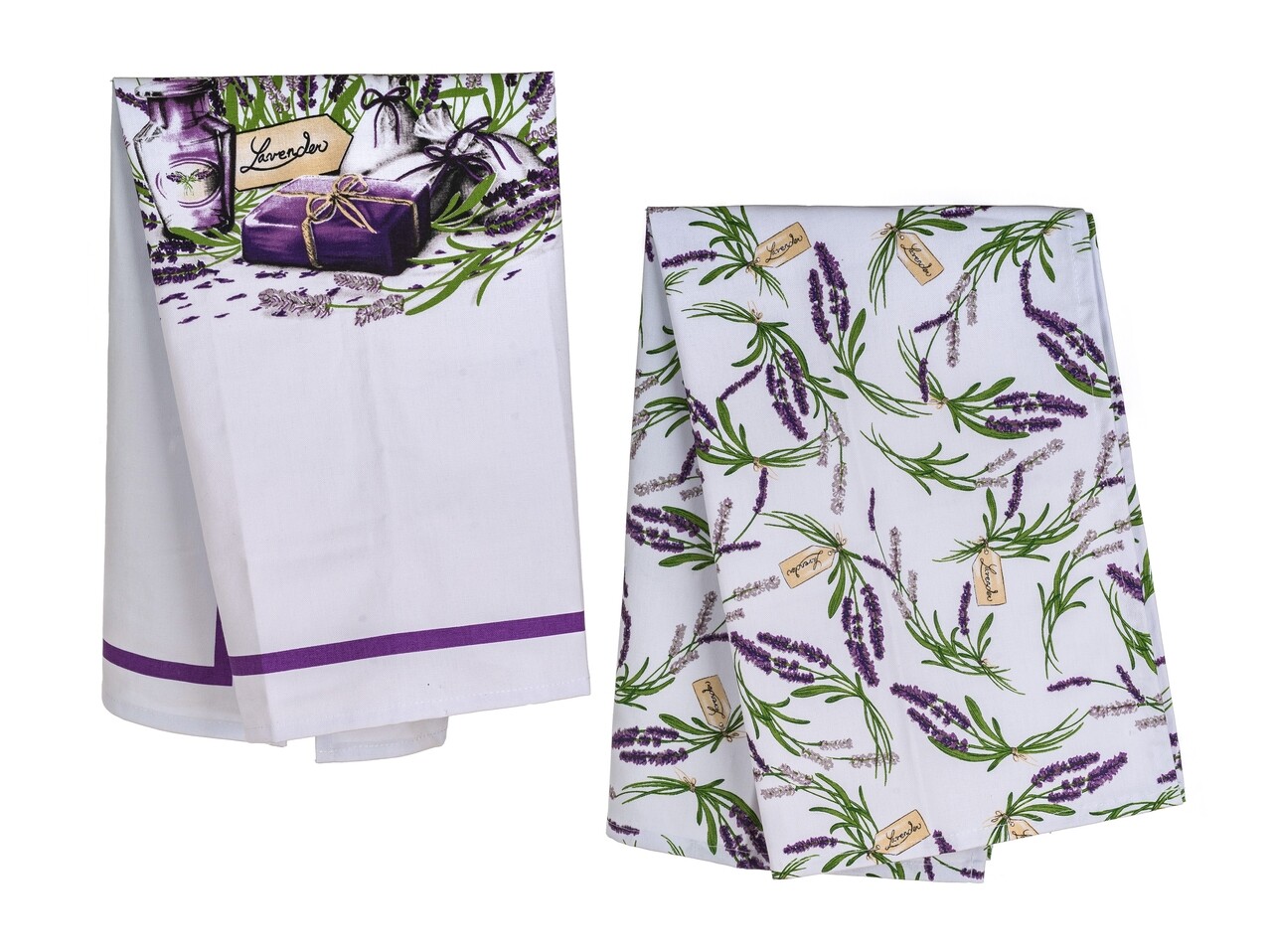 Set 2 Prosoape De Bucatarie Lavender, Banquet, 45x70 Cm, Bumbac