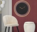 Ceas de perete Fashion, Mauro Ferretti, 60 cm, fier, auriu/negru