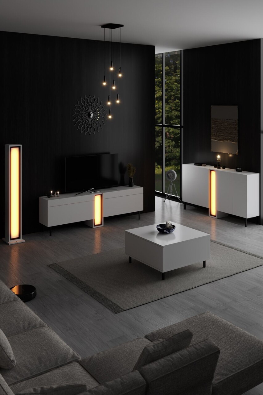 Lampadar, Hanah Home, Nova, 19.2x141x17 cm, Alb - view 5