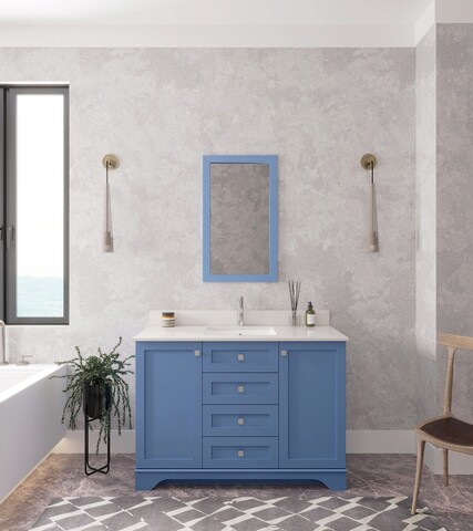 Set mobilier de baie (2 piese), jussara, yellowstone 48, albastru