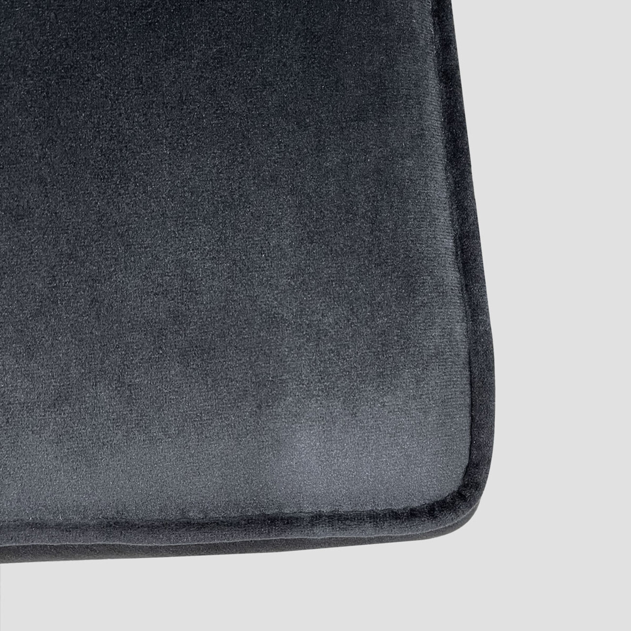 Fotoliu Eloya, Homla, 75.5x71x86 cm, MDF/metal/catifea din poliester, negru