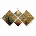 Set 4 tablouri decorative, 4MDF428596315, MDF, Imprimat UV, Multicolor