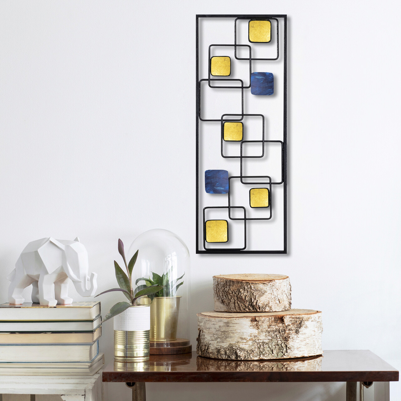 Decoratiune de perete, Metal Art İnfinite, Metal, Dimensiune: 74 x 28 x 5 cm, Multicolor