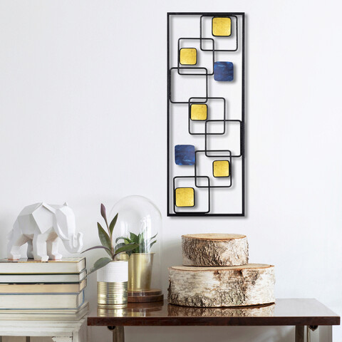 Decoratiune de perete, metal art İnfinite, metal, dimensiune: 74 x 28 x 5 cm, multicolor