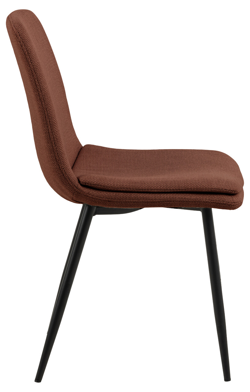 Scaun Becca, Actona, 46x55x85.5 cm, tesatura structurata/otel, teracota - view 7