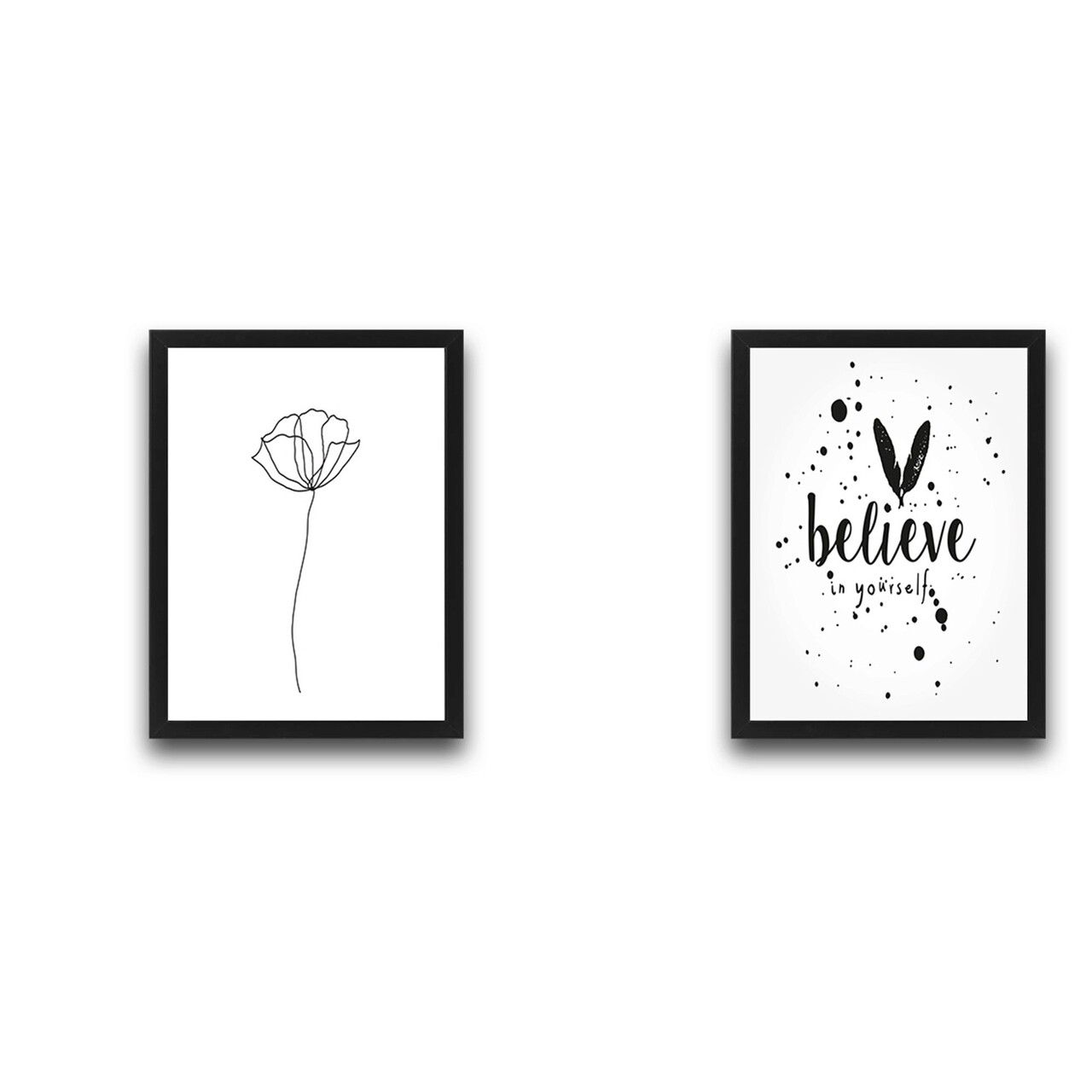 Set 2 tablouri decorative, Believe Set, PAL, Hartie, Multicolor - 1 | YEO