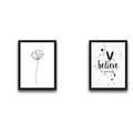 Set 2 tablouri decorative, Believe Set, PAL, Hartie, Multicolor
